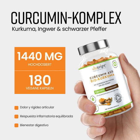 Kurkuma Curcumin (180 Kapseln)