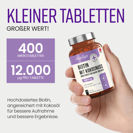 Biotin mit Kokosöl