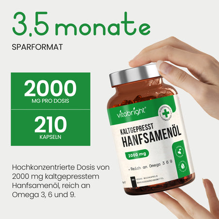 Hanfsamenöl Weichkapseln