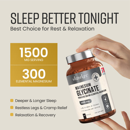 Magnesium Glycinate Tablets in Vegan Capsules